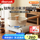 Amercook鈦陶瓷平底鍋煎鍋不粘鍋無涂層煎蛋牛排深煎鍋家用電磁爐燃?xì)庠钣? title=