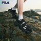 斐樂（FILA）男鞋涼鞋2025夏季新款蕨草2代黑色鞋子涼拖休閑鞋運(yùn)動(dòng)鞋 黑-BK 41