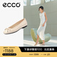 愛步（ECCO）芭蕾舞鞋女 25年夏季新款淺口單鞋蝴蝶結(jié)女鞋 舞悅234313 石灰色23431301378 37
