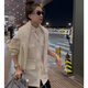 MMEKOR樸夫人輕氧江南2025春季新款短外套女韓版寬松百搭上衣薄款89362 杏色 米 L 40碼（110-130斤）