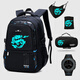 九仁夜光2025新款小學(xué)生大容量青少年雙肩包男童三到五六年級兒童書(shū)包 龍2【筆袋四件套】9053