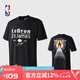 NBA湖人詹姆斯4萬(wàn)分紀念男夏季運動(dòng)休閑潮流純棉寬松短袖男士T恤 湖人隊/勒布朗詹姆斯 3XL