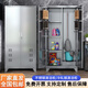 304不銹鋼清潔柜衛(wèi)生工具柜保潔柜拖把防銹儲物柜學(xué)校陽臺收納柜 201不銹鋼-單門 精工品質(zhì)