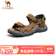 駱駝（CAMEL）魔術(shù)貼沙灘戶(hù)外徒步登山男士休閑涼鞋 GE12220536 駝色 40