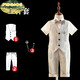 FIDQIOG品牌男童英倫風(fēng)西裝禮服帥氣走秀主持人演出服 短褲三件套(馬甲+短褲+胸針) 140 cm