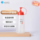 阿司倍鷺（ASVEL）家用廚房調(diào)味瓶塑料蜂蜜擠壓瓶 尖嘴擠醬瓶細(xì)口耗油瓶 紅色400ML