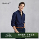 GANT/甘特【亞洲版型】男士純棉牛津紡襯衣美式休閑純色長袖襯衫 423波斯藍(lán)色 XL