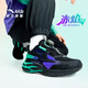 安踏兒童運動(dòng)鞋男女小童跑步鞋25秋冬緩震舒適旋鈕扣赤焰跑鞋飛機鞋 【赤焰5密網(wǎng)】黑/夢(mèng)幻紫/炫光綠-3 30 腳長(cháng)約18.5cm