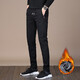 歐牧郎休閑褲男直筒寬松男褲2025秋冬季加絨速干運動(dòng)長(cháng)褲修身褲子男厚款 918黑色加絨一件 33 碼【腰圍2尺6】