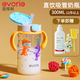 愛(ài)得利吸管奶瓶2歲3以上寶寶喝奶躺著(zhù)喝的1歲耐摔大容量大童水杯 萌寵動(dòng)物300ml【背帶清洗套裝】