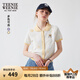 Teenie Weenie小熊女裝毛針織衫2025年夏季新款少女感甜美學(xué)院短袖 黃色 S