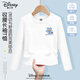 迪士尼童裝女童收腰長(cháng)袖T恤糖果色多巴胺女孩衣服顯瘦網(wǎng)紅兒童秋季上衣
