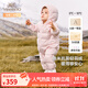 英氏（YEEHOO）兒童羽絨服秋冬納米抗菌輕薄款嬰兒羽絨服連體衣超韌絨 淺粉抱抱 80 cm-充絨量44g-建議9-18個(gè)月