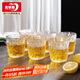 品維冰川杯6只裝玻璃杯水杯套裝牛奶杯果汁杯啤酒杯250ml
