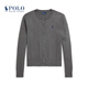 Polo Ralph Lauren 拉夫勞倫  女裝 經(jīng)典款修身版型圓領(lǐng)針織開(kāi)襟衫RL26850 020-灰色 偏小 M