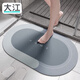 大江 浴室吸水墊地墊衛(wèi)浴室腳墊門口吸水地墊衛(wèi)生間防滑墊  貝加爾湖畔（橢圓）-藍(lán) 40x60cm