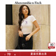 ABERCROMBIE & FITCH女裝24夏款潮流辣妹舒適時(shí)尚LOGO印花修身短袖T恤KI157-4308 米色印花 S 165/92A