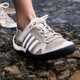 阿迪達斯（adidas）溯溪鞋男鞋 2025秋季新款戶(hù)外運動(dòng)鞋休閑鞋徒步鞋透氣涉水鞋 ID8648/杏灰色/白色 可涉水 40.5