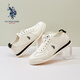 美國(guó)馬球協(xié)會(huì)（U.S.POLO ASSN.）保羅男鞋夏季新款軟底透氣阿甘鞋牛皮一腳蹬休閑運(yùn)動(dòng)板鞋子男