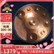 Yasisid手碟鼓定制手工捶打Handpan專業(yè)級鋼舌鼓飛碟打擊樂器10音金色
