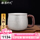 銀器時(shí)代 養(yǎng)生銀杯足銀999咖啡杯花茶杯多用途手工錘紋大號主人杯銀茶杯子 94克+證書 130ml 1只
