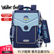 Walker Shop輕奢新款小學(xué)生書(shū)包1到6年級護脊減負男女孩背包英倫風(fēng)舒適雙肩包 天藍色大號【推薦2-6年級】 小學(xué)