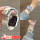 頑鍵俠適用apple watch s10表帶編織iWatch s9腕帶磁吸音樂(lè)小狗蘋果手表s8表帶s7/s6/s5/se高級(jí)ultra配件 星光彩點(diǎn)-聽(tīng)音樂(lè)小狗 38/40/41/42表盤4~10代/