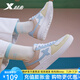 特步（XTEP）【店長(zhǎng)推薦】板鞋男鞋女鞋春秋新款休閑板鞋女時(shí)尚透氣防滑板鞋男 白粉蘭-女款 38