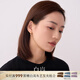 白嵐三時(shí)珍珠耳釘女淡水珍珠耳環(huán)耳飾精致氣質(zhì)高級(jí)感本命年生日