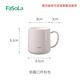 FaSoLa情侶漱口杯家用便攜旅行裝日系高顏值牙刷杯加厚衛生間洗漱必備 粉色 350ml