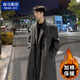 棉致毛呢大衣男2025秋冬季新款潮牌中長(cháng)款過(guò)膝風(fēng)衣男韓版呢子上衣外套 深灰色 【加棉款】 2XL 【150-165斤】