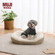 無印良品（MUJI）圖案編織寵物毛衣 貓咪/狗狗寵物用品衣服秋冬保暖 灰色 XL 背長40cm，胸圍49-57cm