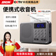 賽達(dá)便攜收音機(jī)老人老年人充電藍(lán)牙音響迷你小音箱可插卡插U盤插耳機(jī)FM電臺收音調(diào)頻廣播大音量 暗夜黑標(biāo)準(zhǔn)版【配電池】