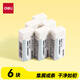 得力（deli）真集屑橡皮擦 聚干凈 易擦安全無鄰苯橡皮 學(xué)生高考中考美術(shù)素描橡皮 開學(xué)文具 小號6塊
