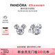 潘多拉（PANDORA）迪士尼系列米奇和米妮閃耀耳釘925銀可愛(ài)童話(huà)生日禮物送女友
