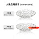 奈迅輕奢水果盤玻璃果盤創(chuàng)意現(xiàn)代家用客廳茶幾干果盤瓜子糖果零食盤子 【25cm果盤】透明 2只裝