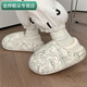 清中喬EVA防水個(gè)性涂鴉棉拖鞋ins潮居家外穿防滑保暖面包鞋女冬 主圖款 40-41