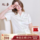 絲界真絲睡衣女極簡(jiǎn)短袖短褲套裝夏涼感桑蠶絲可外穿家居服七夕禮物