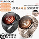 watchbond適用華為手表watch5表帶女款42mm專用真工字全鈦腕表帶運(yùn)動(dòng)智能官方同款晨曦金表鏈18mm幻月黑女生 Watch5專用接口【工字銀原裝扣】晨曦金 適用華為手表Watch5 (42
