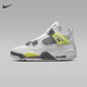 耐克（NIKE）籃球鞋女鞋大童鞋秋冬季新款AIR JORDAN 4緩震運動(dòng)鞋輕便休閑鞋 HJ5990-100 37.5