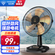 鉆石牌（DIAMOND）臺(tái)式電風(fēng)扇桌面風(fēng)扇宿舍辦公室轉(zhuǎn)頁扇銅芯電機(jī)學(xué)生客廳床頭搖頭大風(fēng)扇臺(tái)扇WY 【鋁葉新款】16英寸三檔（14寸）