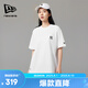 NEW ERA夏季MLB系列紐亦華女裝情侶短袖T恤WY玫瑰印花上衣14179169-L