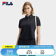 FILA 斐樂(lè)官方領(lǐng)航POLO女子短袖2025夏季針織衫時(shí)尚休閑涼感T恤