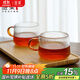 雅集茶杯棱影品茶杯耐熱透明小茶杯小資杯品茶杯功夫茶具茶具配件