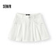 森馬（Semir）代露娃|牛仔半身裙女涼感百褶裙2025夏辣妹A字短裙109325120007