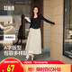 森馬（Semir）半身裙女磨毛純色A字長裙百搭秋季純棉寬松傘裙顯瘦101524120007