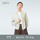 OVV2023春夏新款女裝大地色系輕薄精致松緊圓領休閑夾克外套 卡其（凈色）15 S