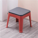 卡蘇北歐加厚塑料小矮凳子沐浴室防滑家用客廳換鞋方凳洗澡小板凳 雙色矮凳-珊瑚橘【高30cm】 加厚承重300斤