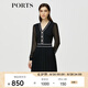 PORTS寶姿秋冬女裝新款優(yōu)雅氣質(zhì)修身連衣裙ALM9K202NKW008 黑色 S