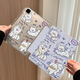 Qise適用iPad保護(hù)套2025新款ipad11保護(hù)殼亞克力Air7/6/mini7/Pro11保護(hù)殼3+Y型防彎摔透明帶筆槽硬殼 【紫色小狗】3+Y型折疊支撐丨帶筆槽 iPad Air7/6 通用
